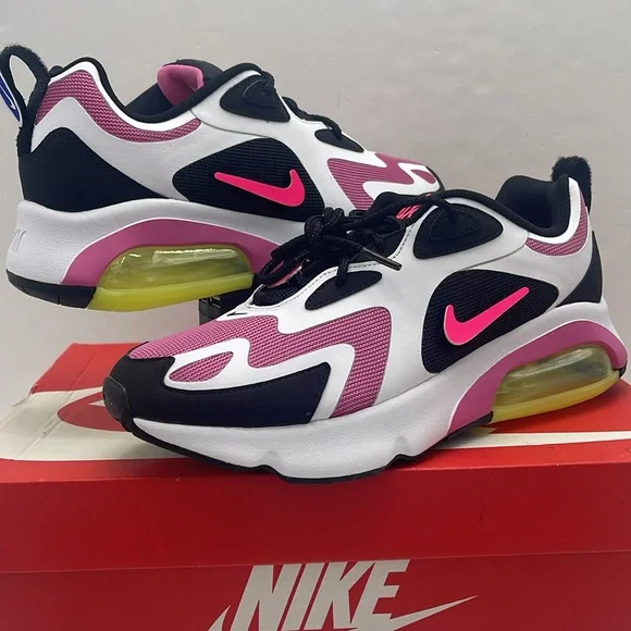Nike WMNS AIR MAX 200 Sneakers 
BLACK/HYPER PINK CU4745 001 - Picture 9 of 16